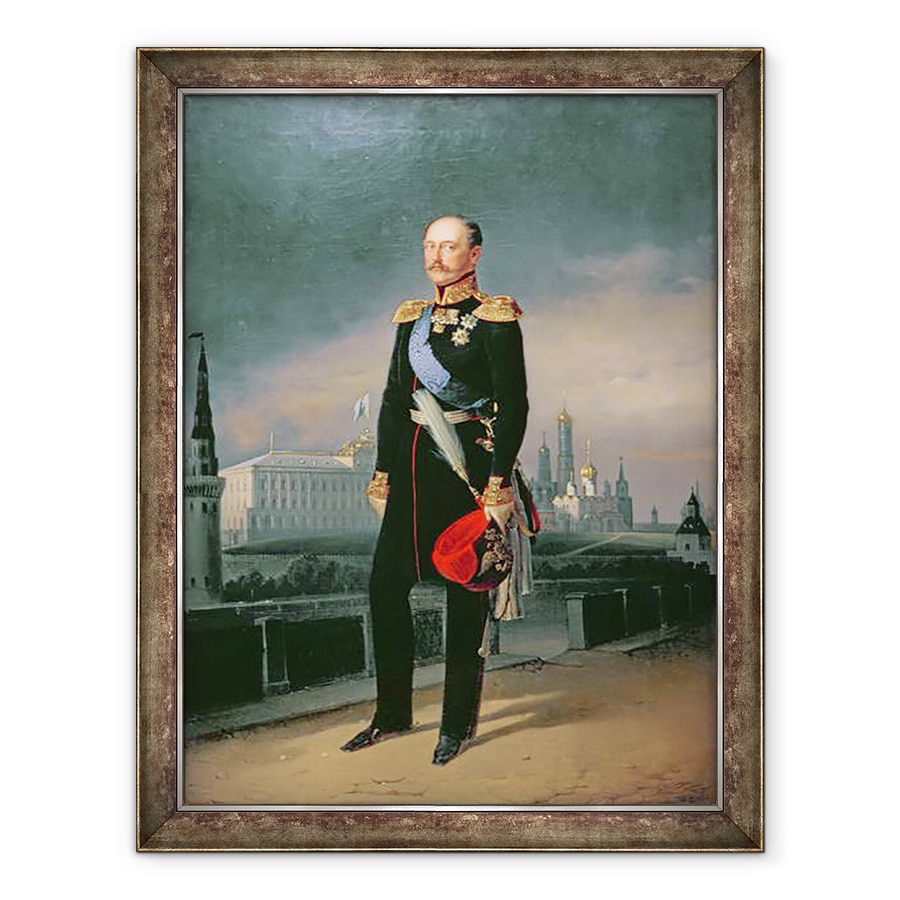 Tablou inramat - G. Botmann - Portretul imparatului Alexandru al II-lea 1818-81, 70 x 90 cm
