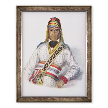 Tablou inramat - Charles Bird King - Yoholo-Micco, sef al paraului, 1825, ilustratie din Triburile indiene din America de Nord, Vol.2, de Thomas L. McKenney si James Hall, 70 x 90 cm Tablou inramat - Charles Bird King - Yoholo-Micco, sef al paraului, 1825, ilustratie din Triburile indiene din America de Nord, Vol.2, de Thomas L. McKenney si James Hall, 70 x 90 cm