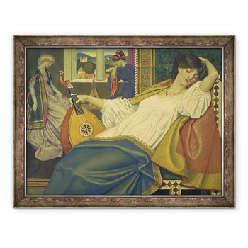 Tablou inramat - Joseph Edward Southall - Frumoasa adormita, 70 x 90 cm Tablou inramat - Joseph Edward Southall - Frumoasa adormita, 70 x 90 cm