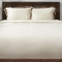 Set asternut 4 piese AIX©, din bambus, in nuante de bej si maro , 200x220cm