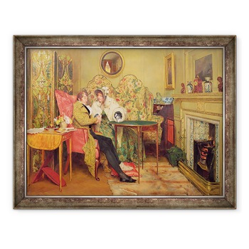 Tablou inramat - Walter Dendy Sadler - Un vizitator atent, 60 x 80 cm Tablou inramat - Walter Dendy Sadler - Un vizitator atent, 60 x 80 cm