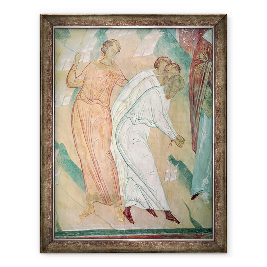 Tablou inramat - Dionysius - Trei oameni salvati de sabie, detalii de scene din viata Sfantului Nicolae din Myra, 60 x 80 cm