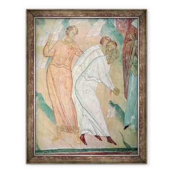 Tablou inramat - Dionysius - Trei oameni salvati de sabie, detalii de scene din viata Sfantului Nicolae din Myra, 60 x 80 cm Tablou inramat - Dionysius - Trei oameni salvati de sabie, detalii de scene din viata Sfantului Nicolae din Myra, 60 x 80 cm