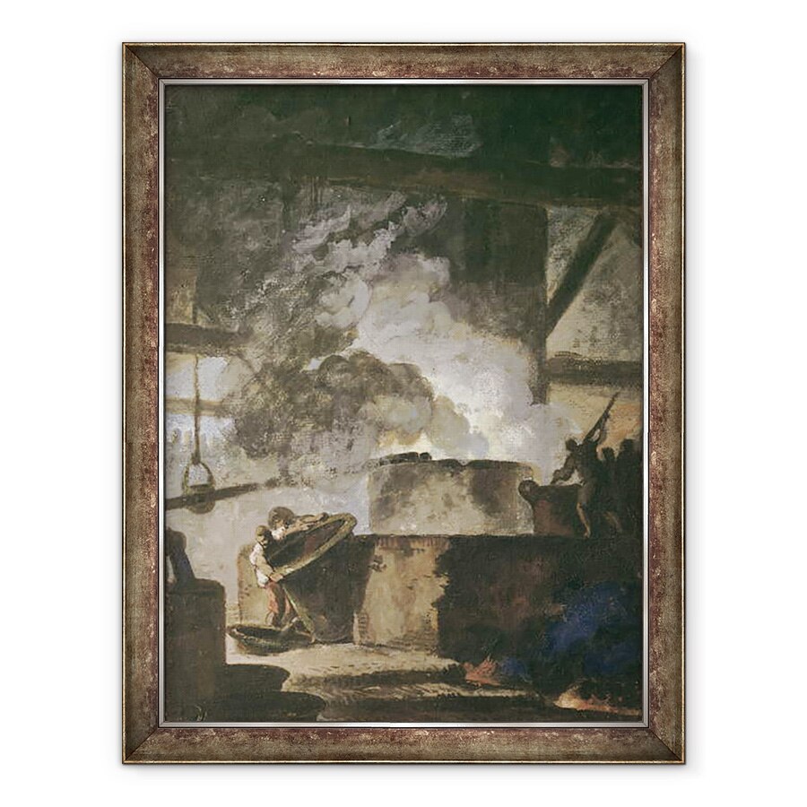 Tablou inramat - Louis Jean Jacques Durameau - Lucrarile Saltpetre, 70 x 90 cm