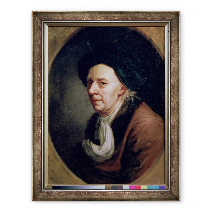Tablou inramat - Joseph Friedrich August Darbes - Portretul Matematicianului Leonard Euler 1707-83, 70 x 90 cm