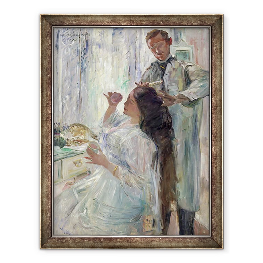 Tablou inramat - Lovis Corinth - Charlotte Corint La Ei Dressing Masa, 60 x 80 cm