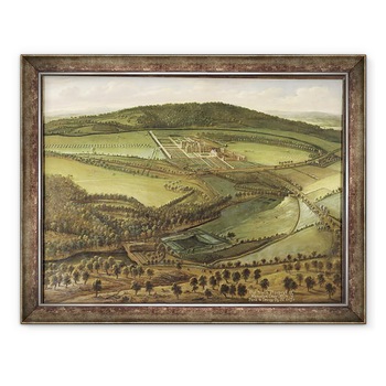 Tablou inramat - Leonard Knyff - Perspectiva nordica a Hampton Court, 60 x 80 cm Tablou inramat - Leonard Knyff - Perspectiva nordica a Hampton Court, 60 x 80 cm