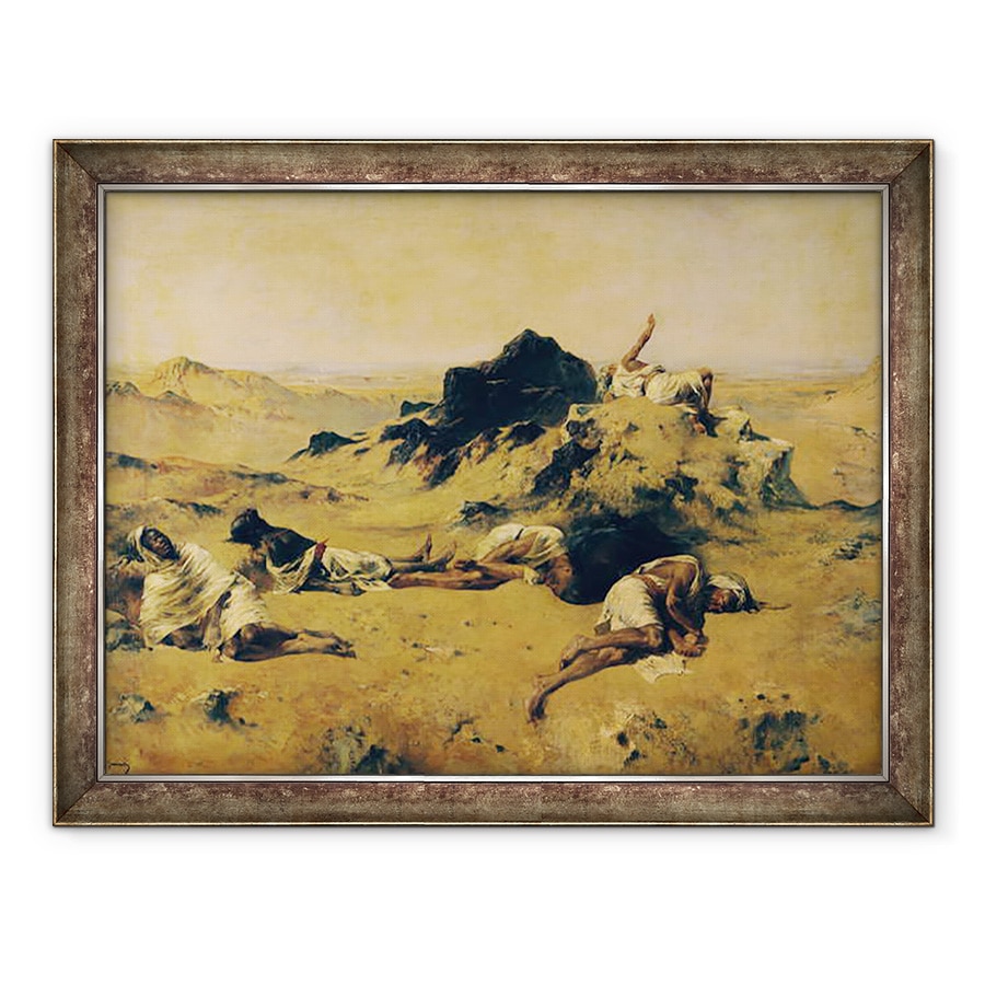 Tablou inramat - Eugene Fromentin - Taramul setei, 70 x 90 cm
