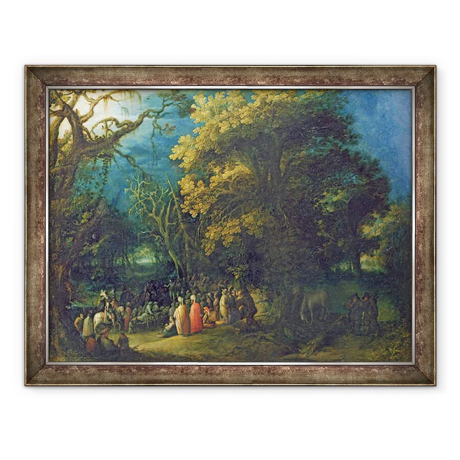 Tablou inramat - Adam Elsheimer - Predica lui Ioan Botezatorul, 70 x 90 cm