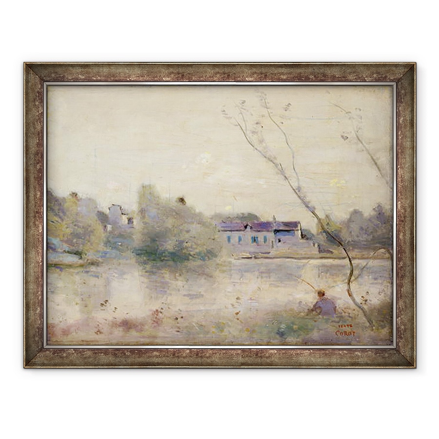 Tablou inramat - Jean Baptiste Camille Corot - Iazul de la Villa dAvray, 70 x 90 cm