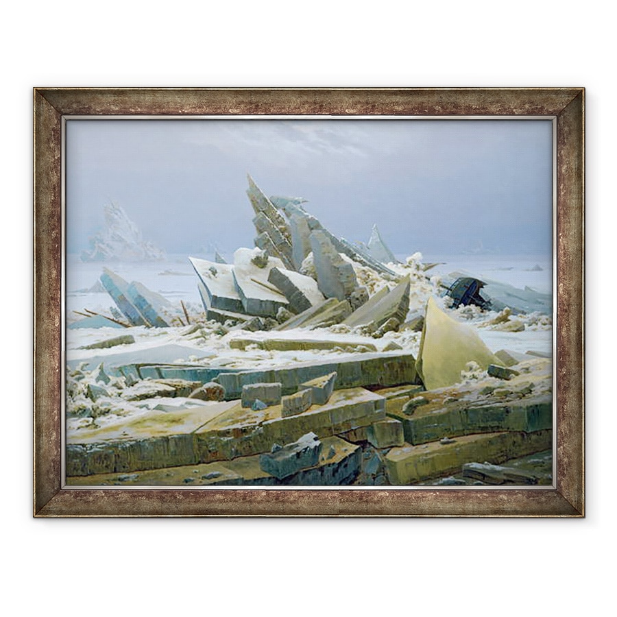 Tablou inramat - Caspar David Friedrich - Marea Polara, 70 x 90 cm