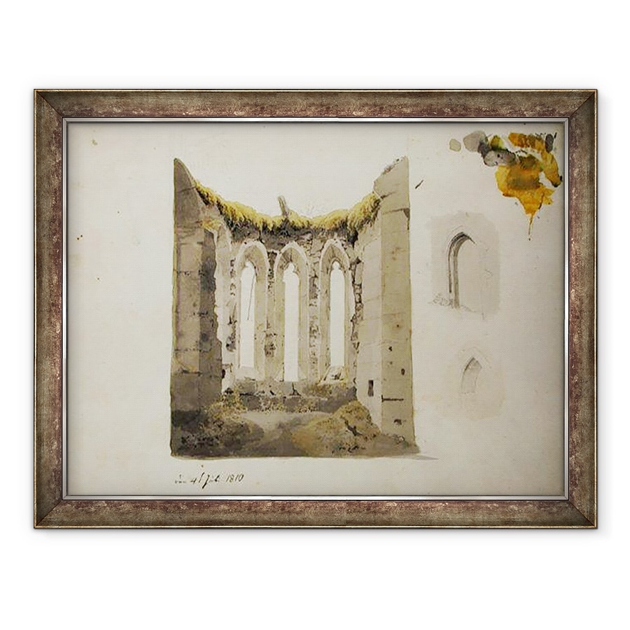Tablou inramat - Caspar David Friedrich - Ruinele unui cor gotic, 70 x 90 cm