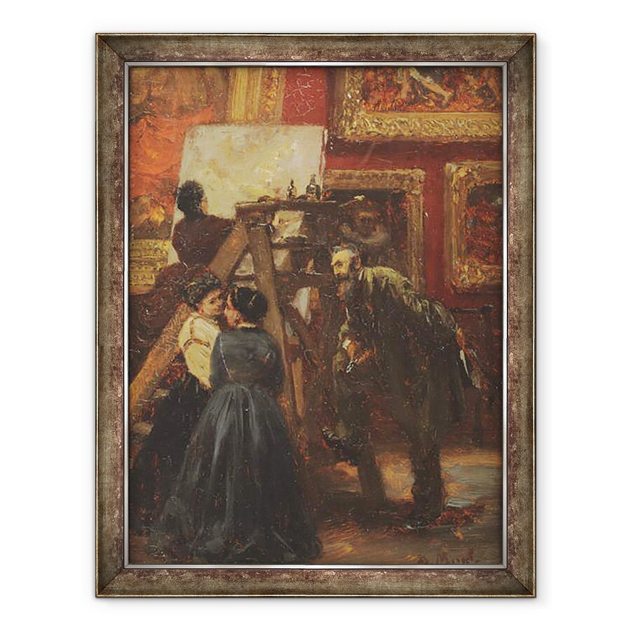 Tablou inramat - Adolph Friedrich Erdmann von Menzel - La Luvru, 70 x 90 cm