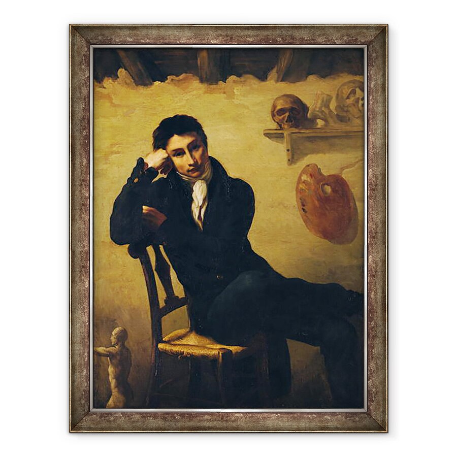 Tablou inramat - Theodore Gericault - Portretul unui artist in studioul sau, 70 x 90 cm