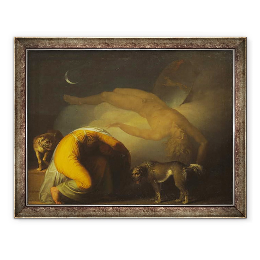 Tablou inramat - Nicolai Abraham Abildgaard - Spiritul lui Culmin Apare mamei sale, 60 x 80 cm