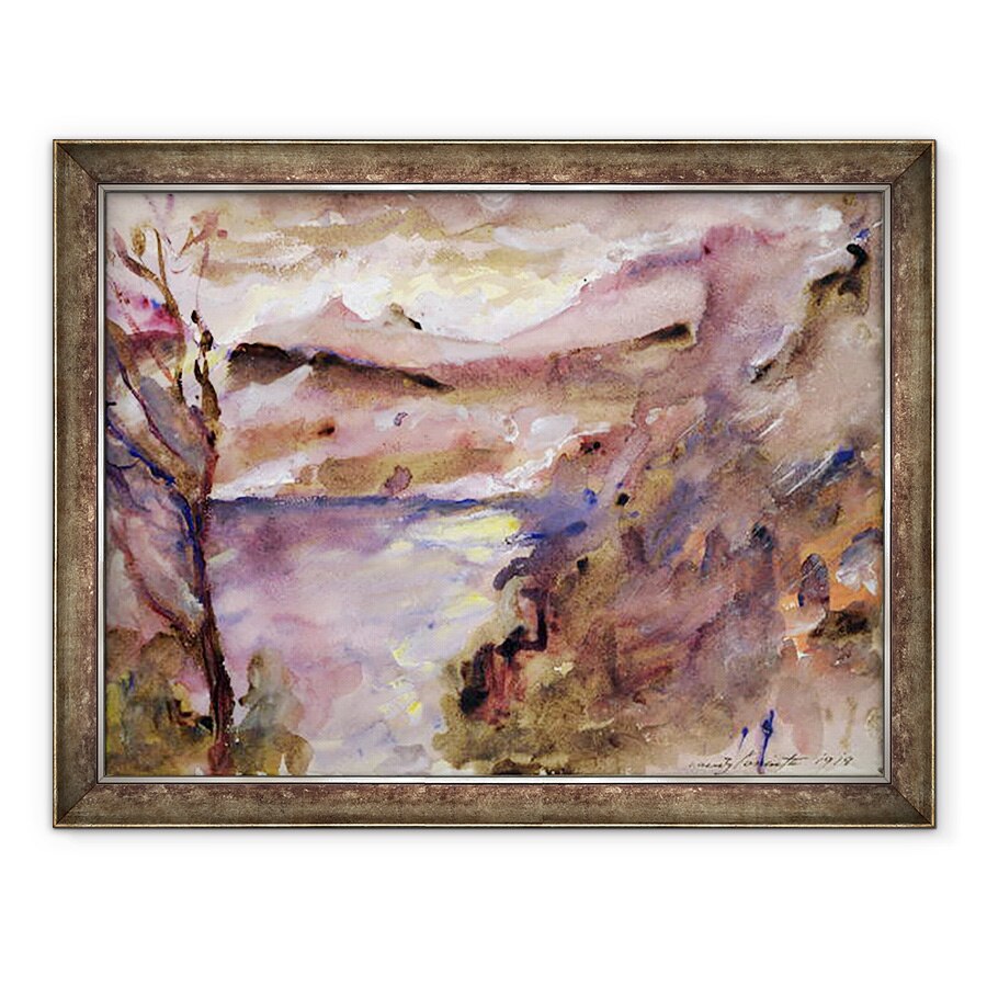 Tablou inramat - Lovis Corinth - Vedere la lacul Walchen, 60 x 80 cm