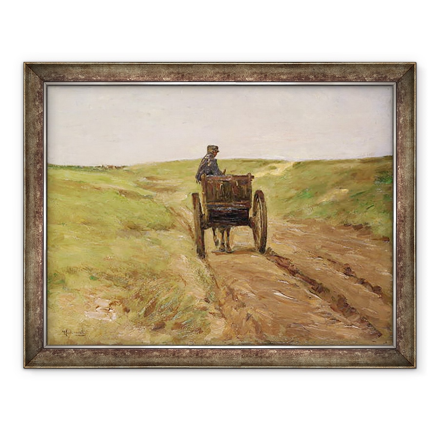 Tablou inramat - Max Liebermann - Cos de cumparaturi in Katwijk, 60 x 80 cm