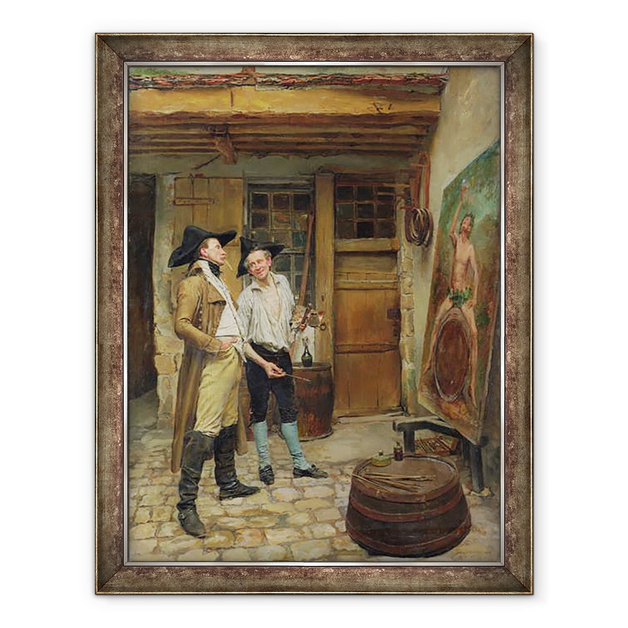 Tablou inramat - Jean-Louis Ernest Meissonier - Pictorul semnelor, 70 x 90 cm