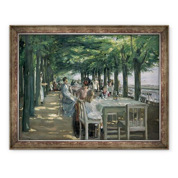 Tablou inramat - Max Liebermann - Terasa de la restaurantul Jacob din Nienstedten pe Elba, 60 x 80 cm Tablou inramat - Max Liebermann - Terasa de la restaurantul Jacob din Nienstedten pe Elba, 60 x 80 cm