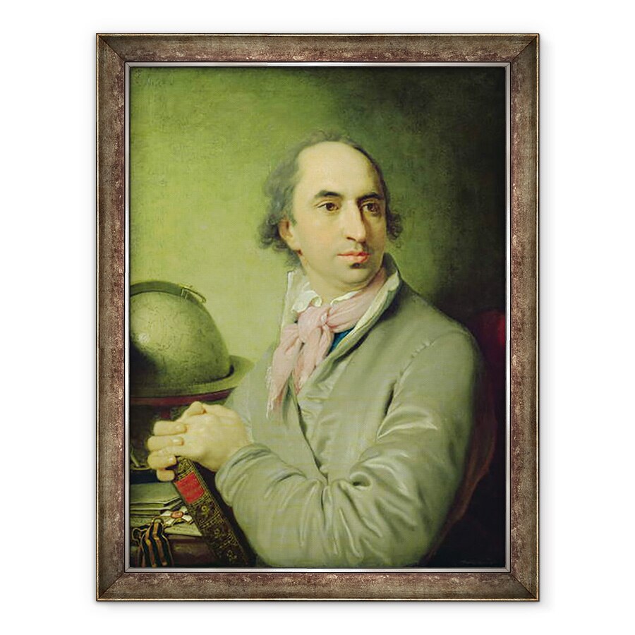 Tablou inramat - Vladimir Lukich Borovikovsky - Portretul lui Alexander Semenovitsch Chvostov 1753-1820, 70 x 90 cm