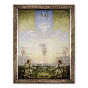 Tablou inramat - Philipp Otto Runge - Dimineata a doua versiune, 60 x 80 cm Tablou inramat - Philipp Otto Runge - Dimineata a doua versiune, 60 x 80 cm