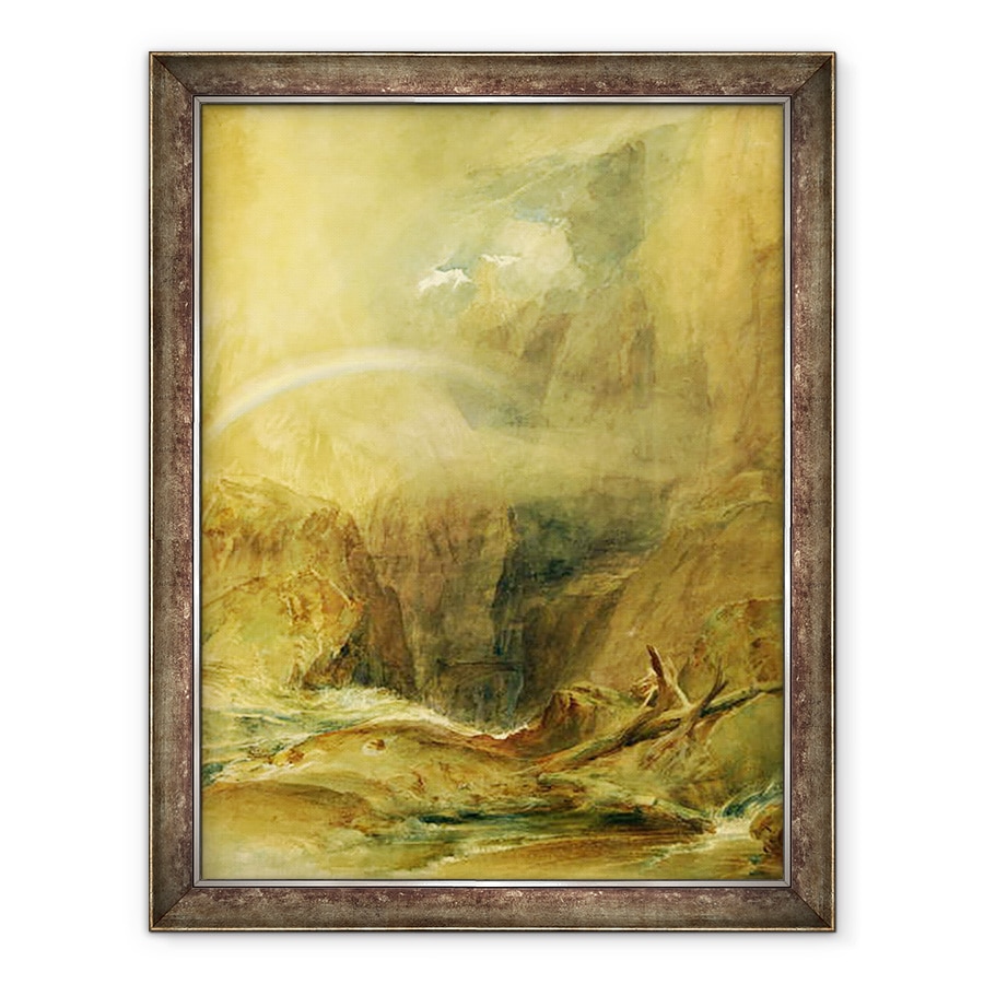Tablou inramat - Joseph Mallord William Turner - Podul Diavolului, trecatoarea Sfantului Gotthard, 70 x 90 cm
