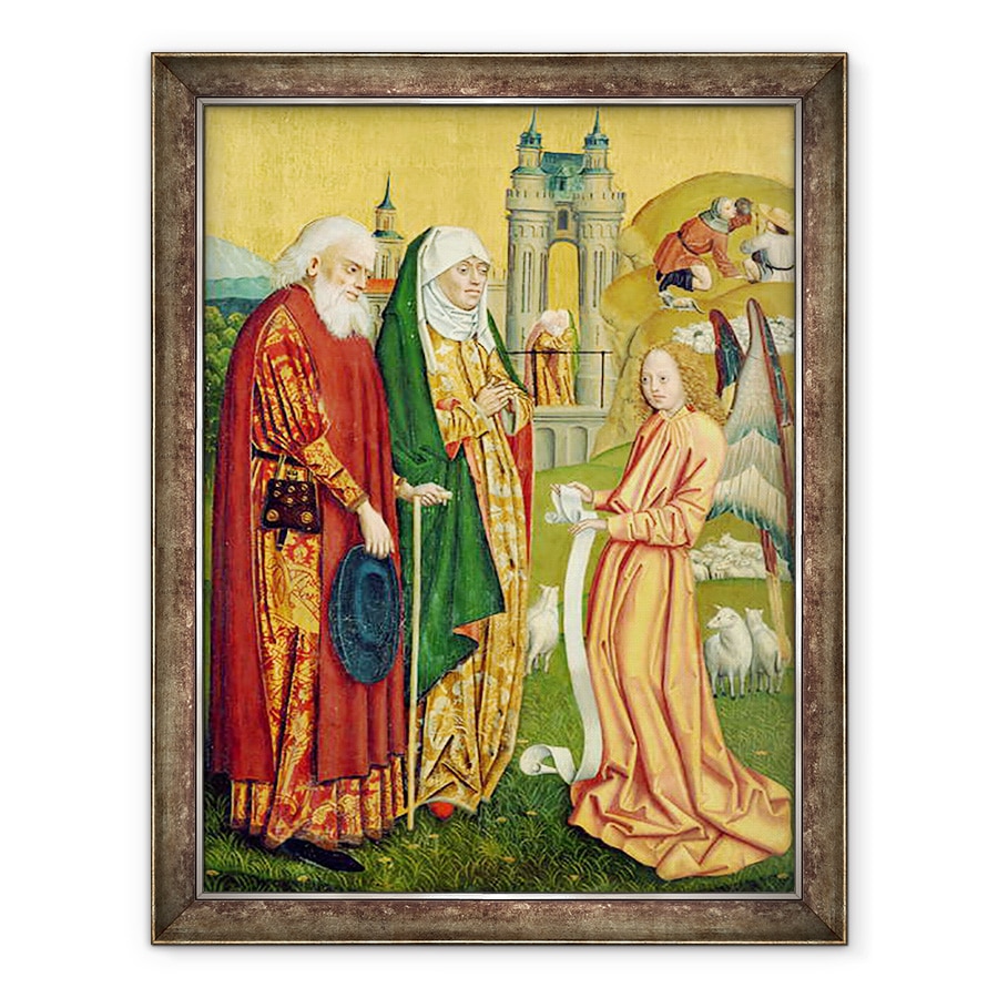 Tablou inramat - Absolon Stumme - Buna Vestire catre Ioachim si Anne, de la Altarul Domului, 60 x 80 cm