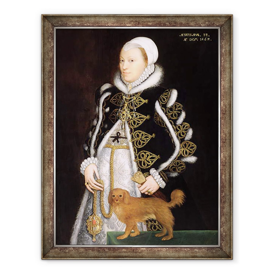Tablou inramat - Steven van der Meulen - Portretul unei femei, probabil Catherine Carey, 70 x 90 cm