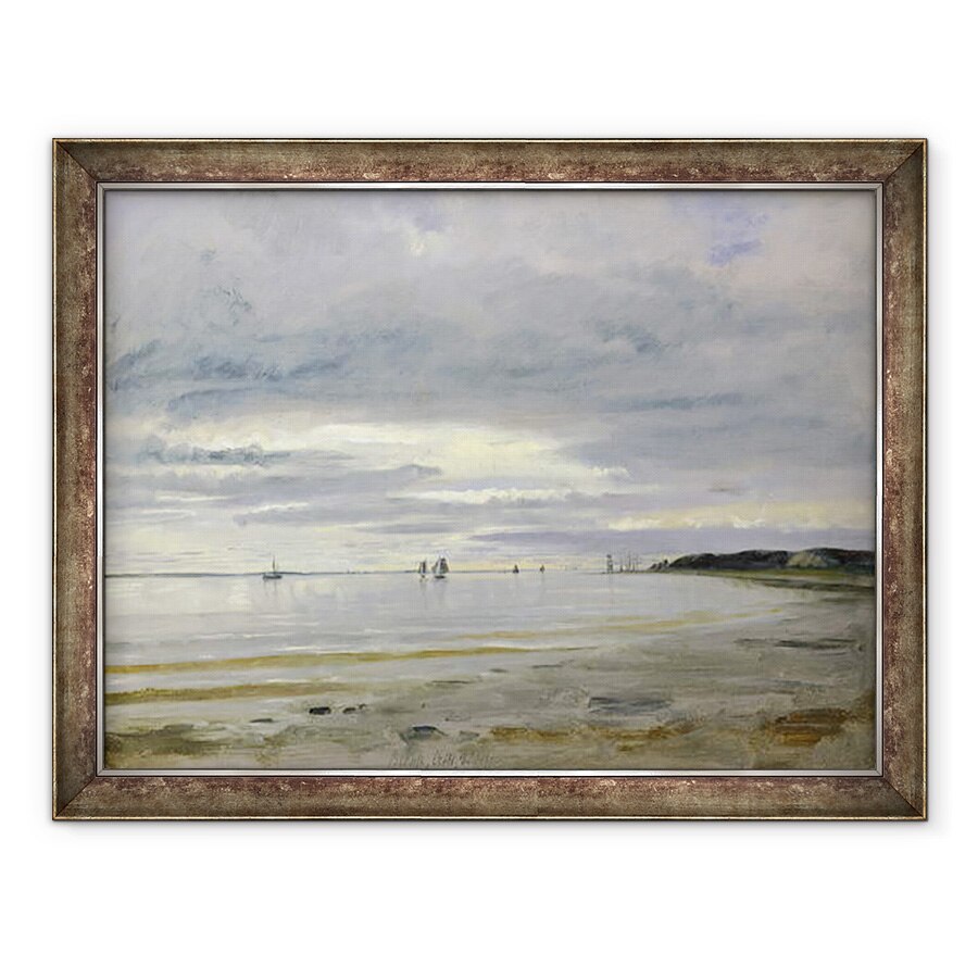 Tablou inramat - Jacob Gensler - Plaja de la Blankenese, 60 x 80 cm