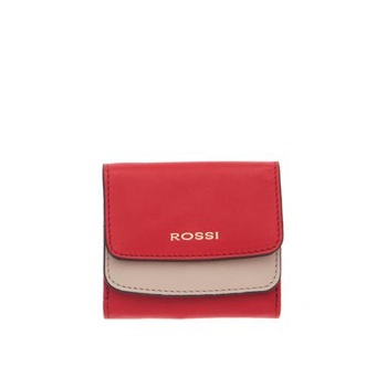 Portofel Rossi, RSL17143, Rosu cu bej, Piele naturala Portofel Rossi, RSL17143, Rosu cu bej, Piele naturala