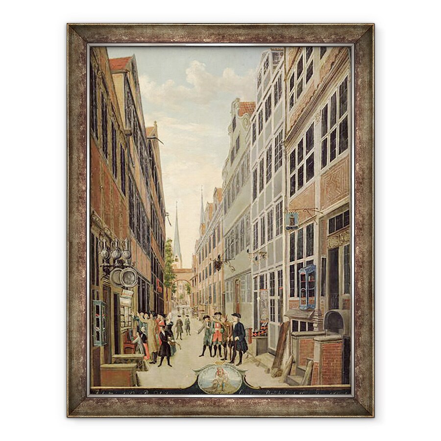 Tablou inramat - C. F. Feldt - Brandstweite in Hamburg, 70 x 90 cm