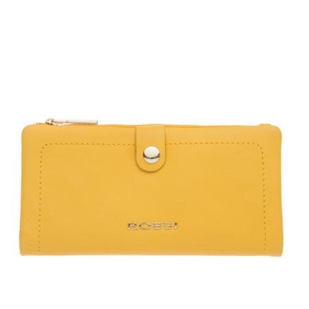 Portofel Rossi, RSL18141, Galben, Piele naturala