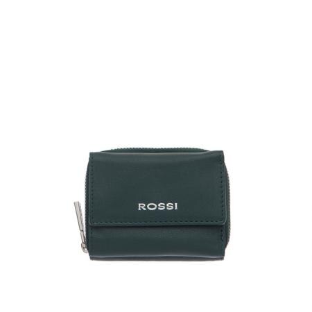 Portofel Rossi, RSL22133, Verde inchis, Piele naturala