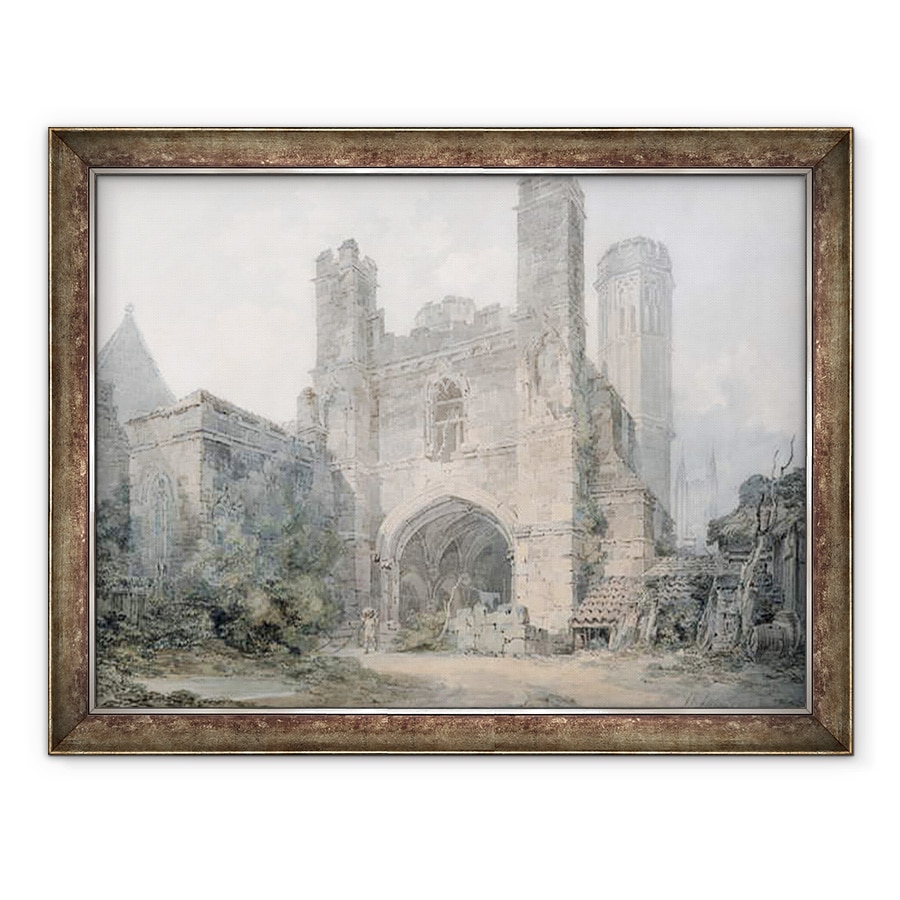 Tablou inramat - Joseph Mallord William Turner - Poarta Sfantului Augustin, Canterbury, 70 x 90 cm