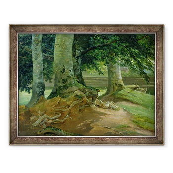 Tablou inramat - Christian Ernst Bernhard Morgenstern - Fag in Frederiksdal langa Copenhaga, 60 x 80 cm Tablou inramat - Christian Ernst Bernhard Morgenstern - Fag in Frederiksdal langa Copenhaga, 60 x 80 cm