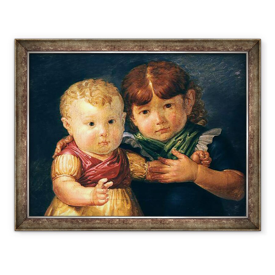 Tablou inramat - Philipp Otto Runge - Copiii artistului, Maria Dorothea si Otto Sigismund Runge, 70 x 90 cm