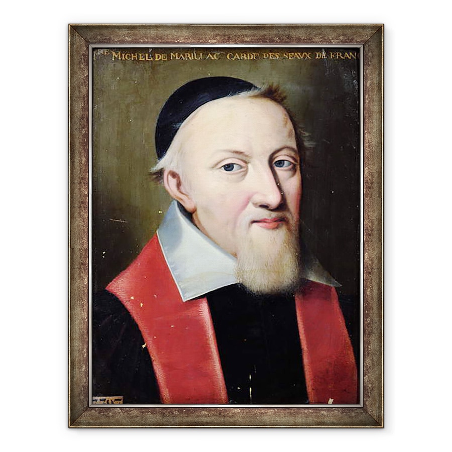Tablou inramat - Scoala franceza - Michel de Marillac 1563-1632 Gardianul sigiliilor, 60 x 80 cm