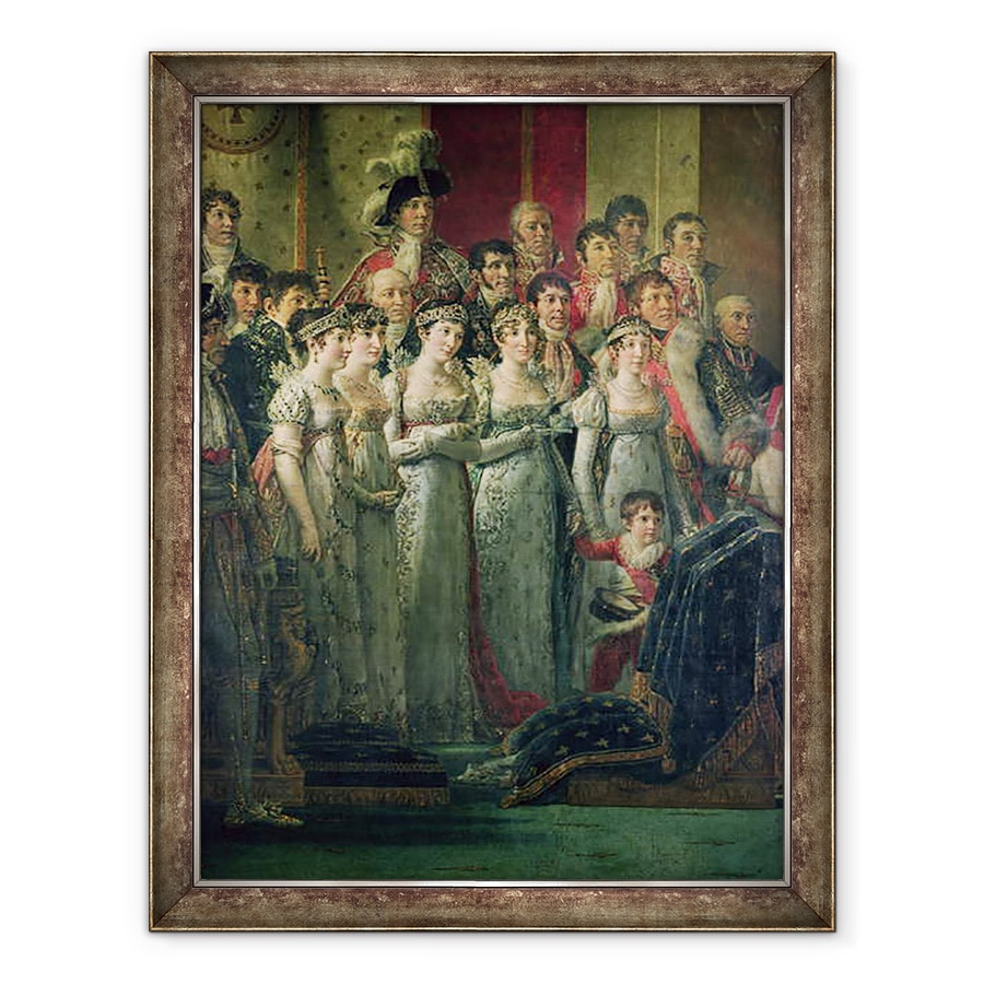 Tablou inramat - Jacques Louis David - Sfintirea imparatului Napoleon si incoronarea imparatesei Josephine de catre Papa Pius al VII-lea, detaliu I, 60 x 80 cm