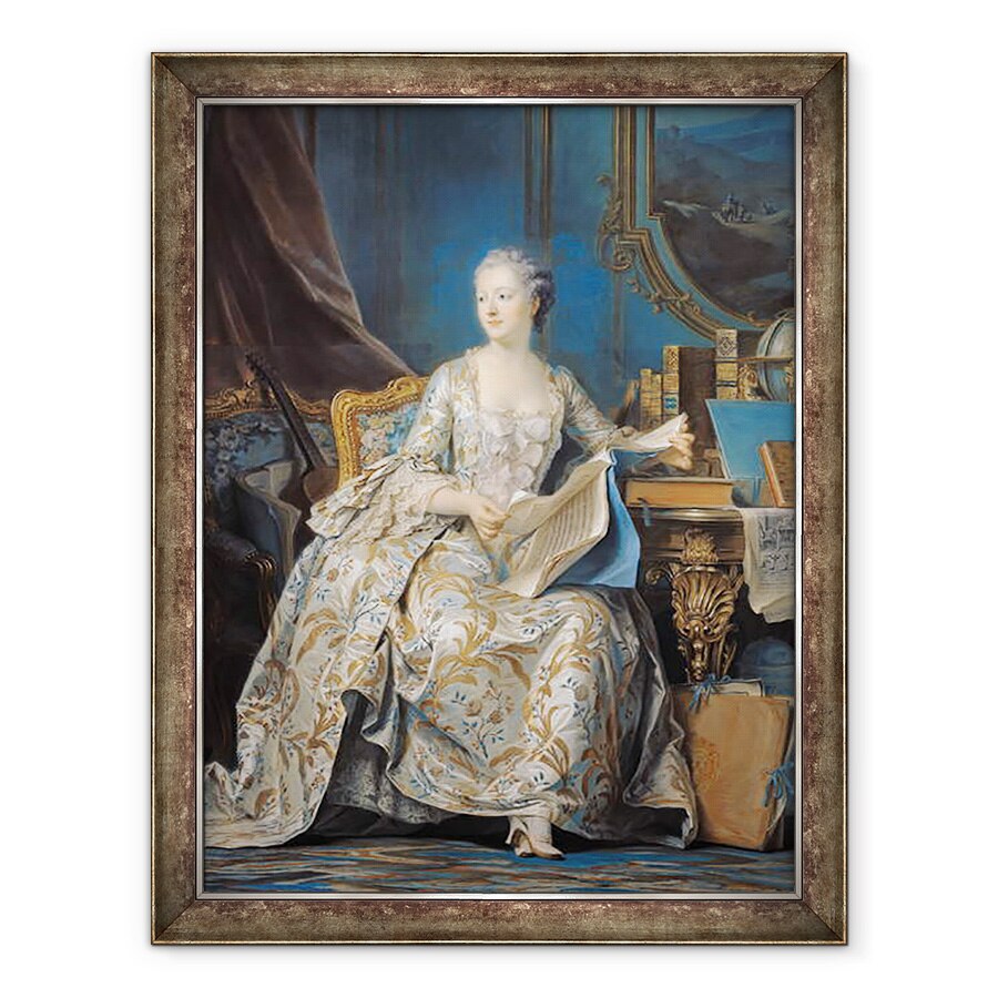 Tablou inramat - Maurice Quentin de la Tour - Jeanne Poisson 1721-64 Marchiza de Pompadour, 60 x 80 cm