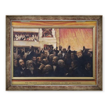 Tablou inramat - Edouard-Joseph Dantan - Prima noapte la Comedie Francaise in 1885, 60 x 80 cm Tablou inramat - Edouard-Joseph Dantan - Prima noapte la Comedie Francaise in 1885, 60 x 80 cm