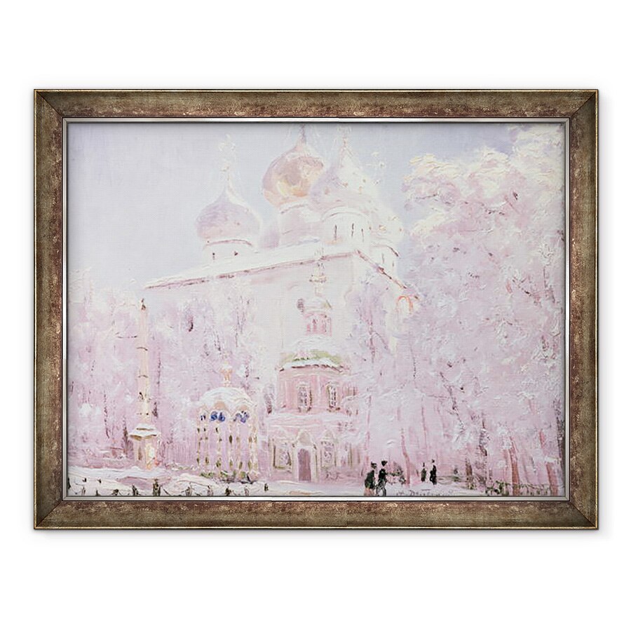 Tablou inramat - Nikolay Nikanorovich Dubovskoy - Iarna in Trinity-St. Serghie Lavra in Sergiyev Posad, 60 x 80 cm