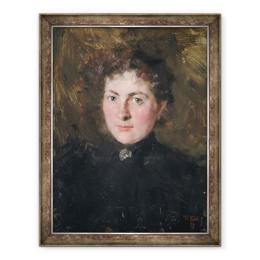 Tablou inramat - Wilhelm Maria Hubertus Leibl - Felicia Kirchdorffer, nepoata artistului, 60 x 80 cm