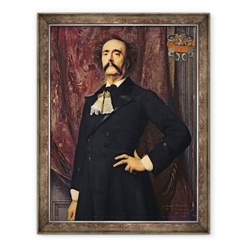 Tablou inramat - Emile Levy - Portret De Jules Barbey dAurevilly 1808-89 1881, 60 x 80 cm Tablou inramat - Emile Levy - Portret De Jules Barbey dAurevilly 1808-89 1881, 60 x 80 cm