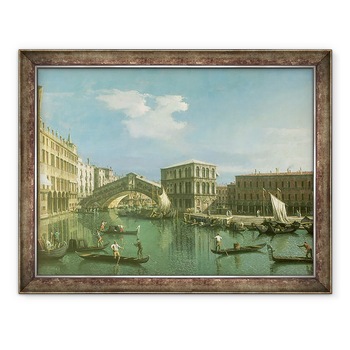 Tablou inramat - Canaletto - Podul Rialto, 60 x 80 cm Tablou inramat - Canaletto - Podul Rialto, 60 x 80 cm