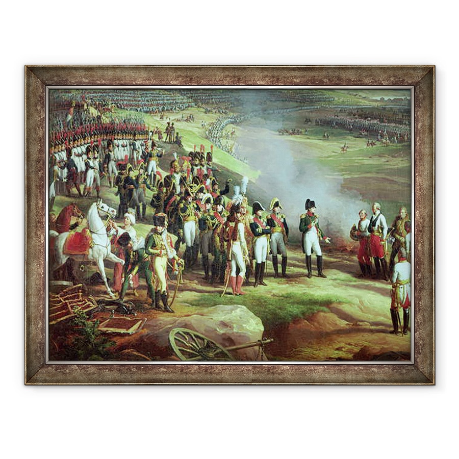 Tablou inramat - Charles Thevenin - Predarea lui Ulm, 20 octombrie 1805, detaliu al lui Napoleon, 60 x 80 cm