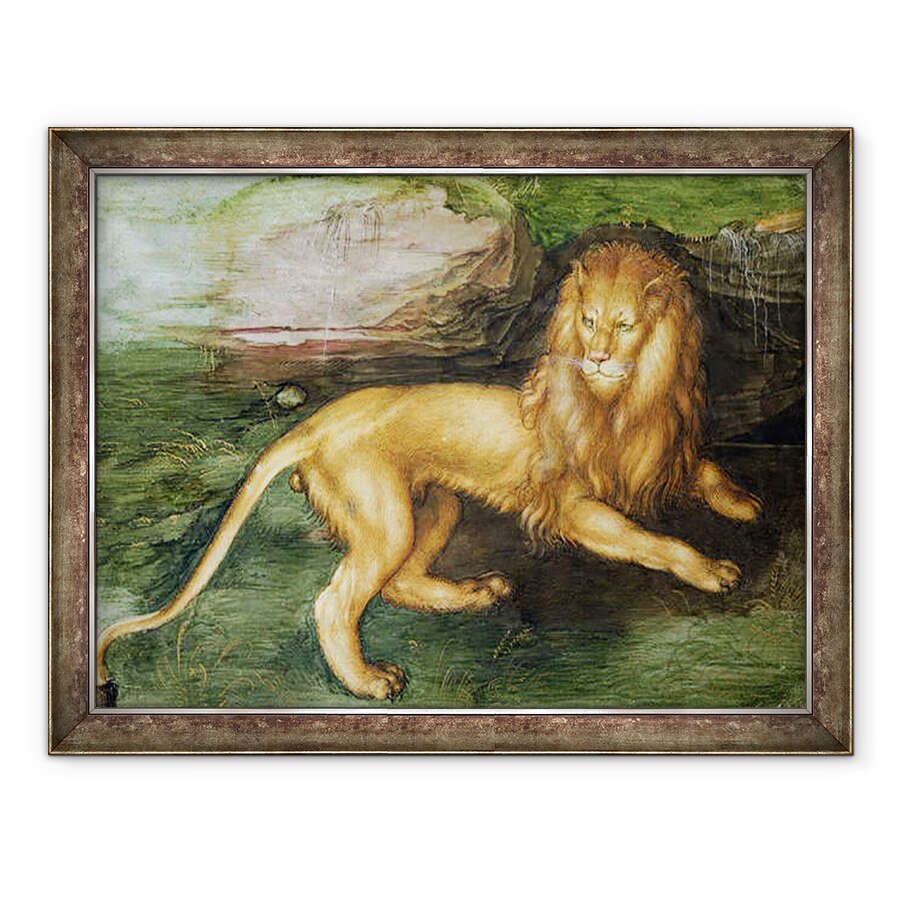 Tablou inramat - Albrecht Durer - Leul, 60 x 80 cm