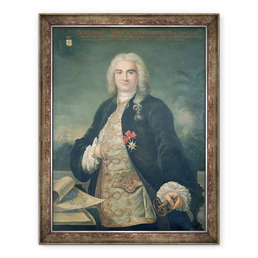 Tablou inramat - Scoala franceza - Bertrand-François Mahe de la Bourdonnais 1699-1753, 60 x 80 cm