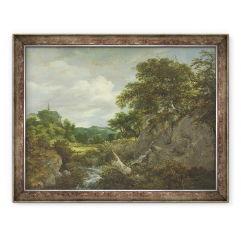 Tablou inramat - Jacob Isaaksz - Biserica de pe deal, 60 x 80 cm Tablou inramat - Jacob Isaaksz - Biserica de pe deal, 60 x 80 cm