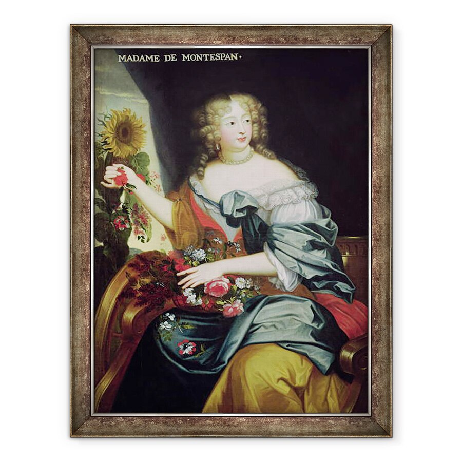 Tablou inramat - Scoala franceza - Portret De Francoise-Athenaise Rochechouart de Mortemart 1641-1707 Marchiza de Montespan, 60 x 80 cm