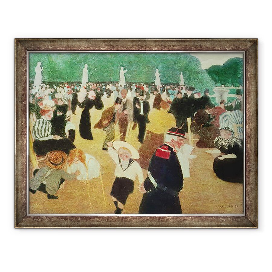 Tablou inramat - Felix Edouard Vallotton - Gradinile Luxemburg, 60 x 80 cm